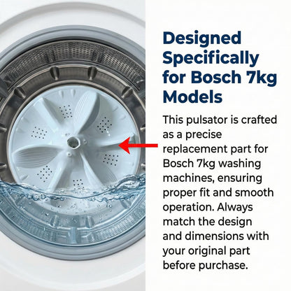 Washing Machine Pulsator Compatible with B.o.s.c.h 7kg Models, Durable Replacement Part for Efficient Wash Performance BS1321
