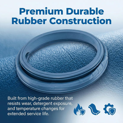 BUY SPARES Front Load Blue Washing Machine Door Boot Gasket Rubber Sleeve, Compatible with Samsung 5.5kg/6kg Models, Leak-Free Performance (Pack of 2 (Blue)) BS1212