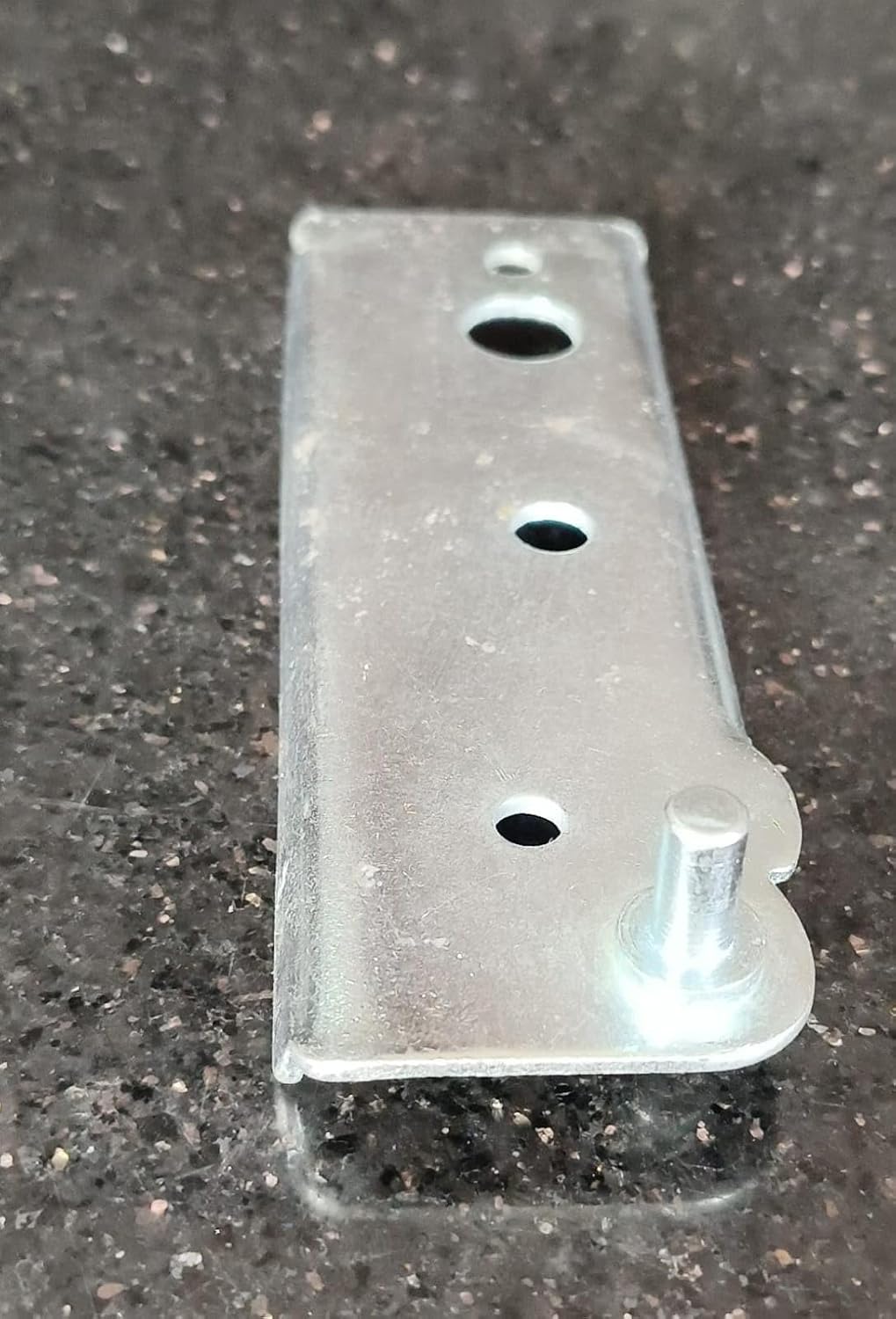 BUY SPARES Steel Refrigerator Door Hinge Compatible with Samsung, Zinc Plated, Silver, 13.5x4 cm, 1 Piece BS1259
