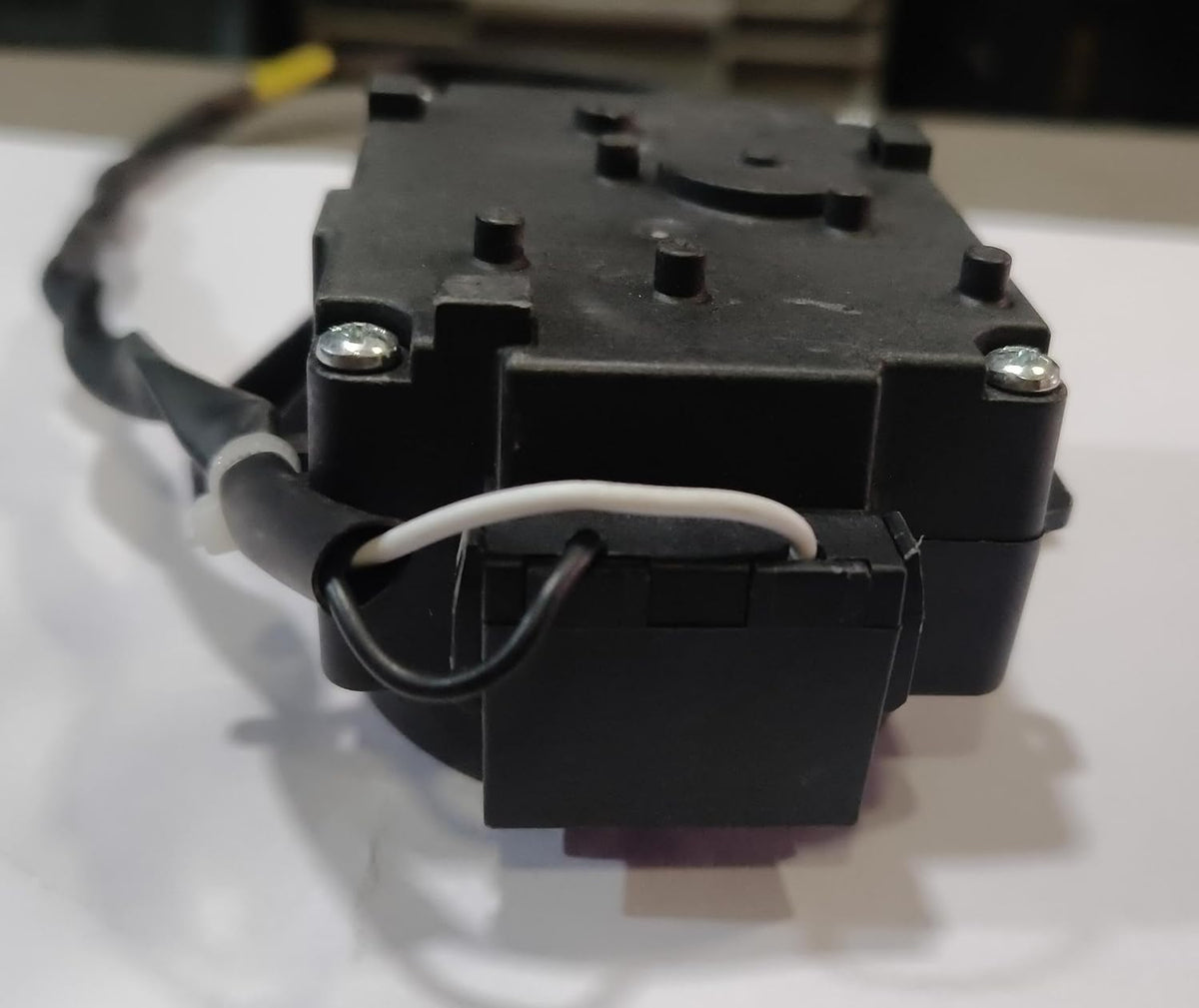 BUY SPARES Top Load Washing Machine Drain Motor compatible with Voltas Beco Model PQD-701, AC 220-240V, Black BS1137