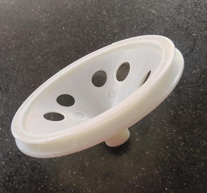 BUY SPARES Washing Machine Pulley Compatible with Whirlpool Semi Automatic Washing Machines, White, 18 cm Diameter BS1302