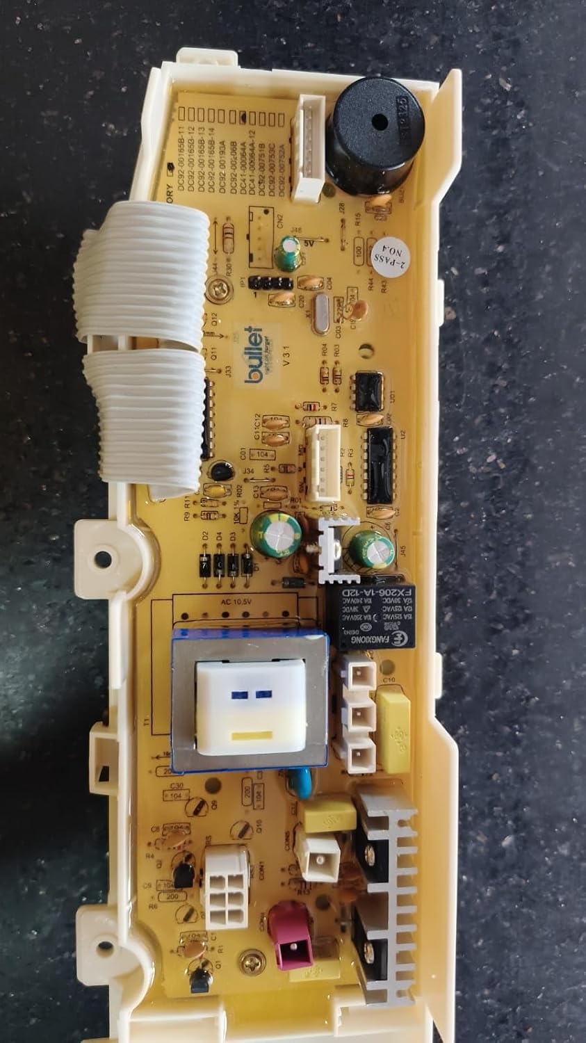 BUY SPARES Washing Machine PCB Control Board Compatible with S.A.M.S.U.N.G, 11 Button with Side Display, 220V, Model DC41-00064A BS1064