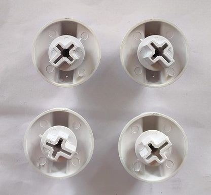 BUY SPARES Universal Washing Machine Knob Compatible with Semi Automatic Washing Machines, White, Pack of 4 BS1371