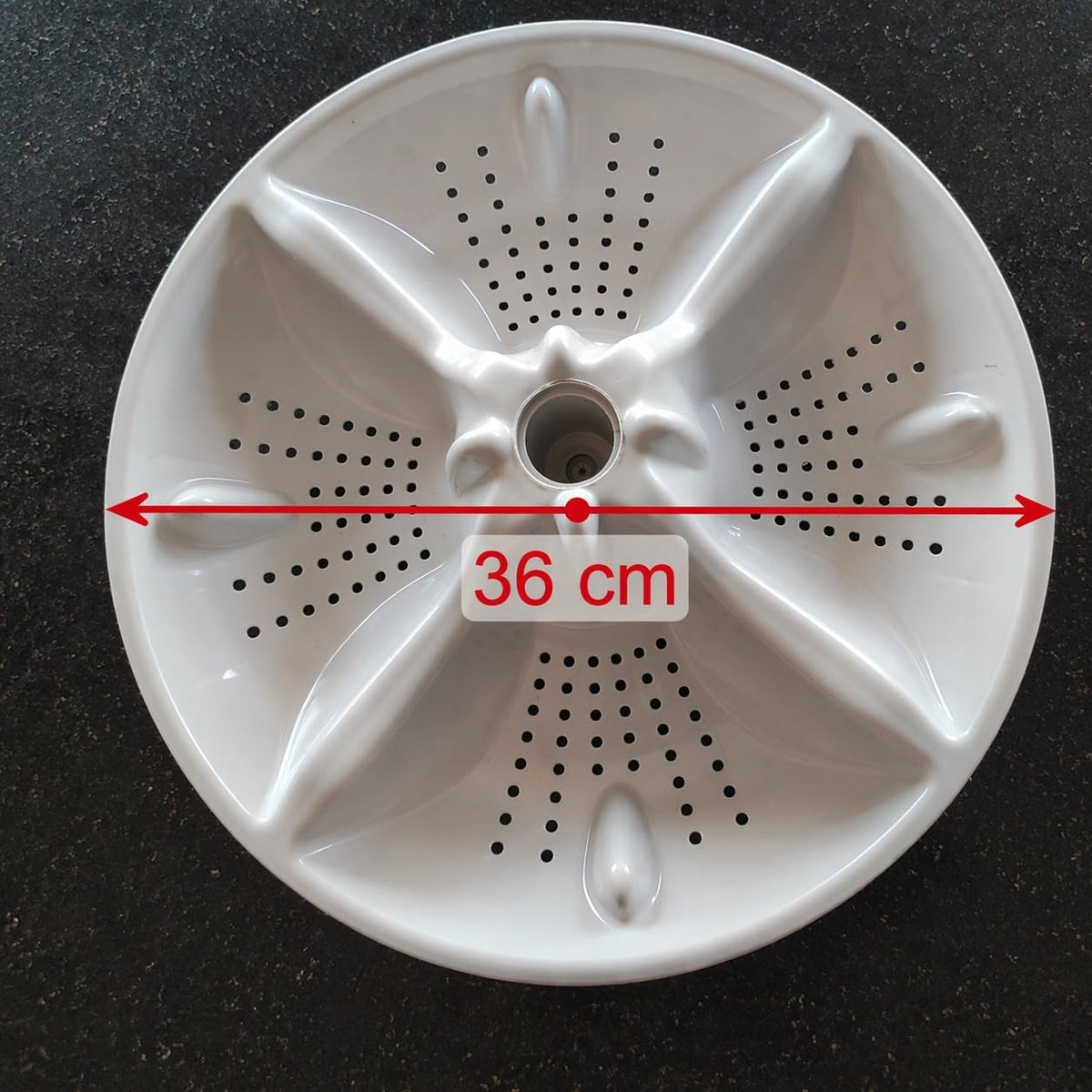 Buy spares Washing Machine Pulsator Compatible with Haier 7 Kg Fully Automatic Washing Machine, Round Shaft, 36 cm BS1266