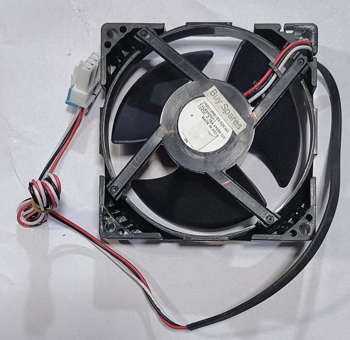 BUY SPARES DC Refrigerator Cooling Fan Motor, 9x9 cm, Square, compatible with LG Refrigerators, with Small Jack Connector BS1055