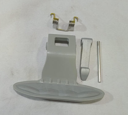 BUY SPARES Washing Machine Door Handle Replacement Kit, Grey, 7 cm x 10 cm, Compatible with LG, Includes Hinge, Spring, and Pin BS1230