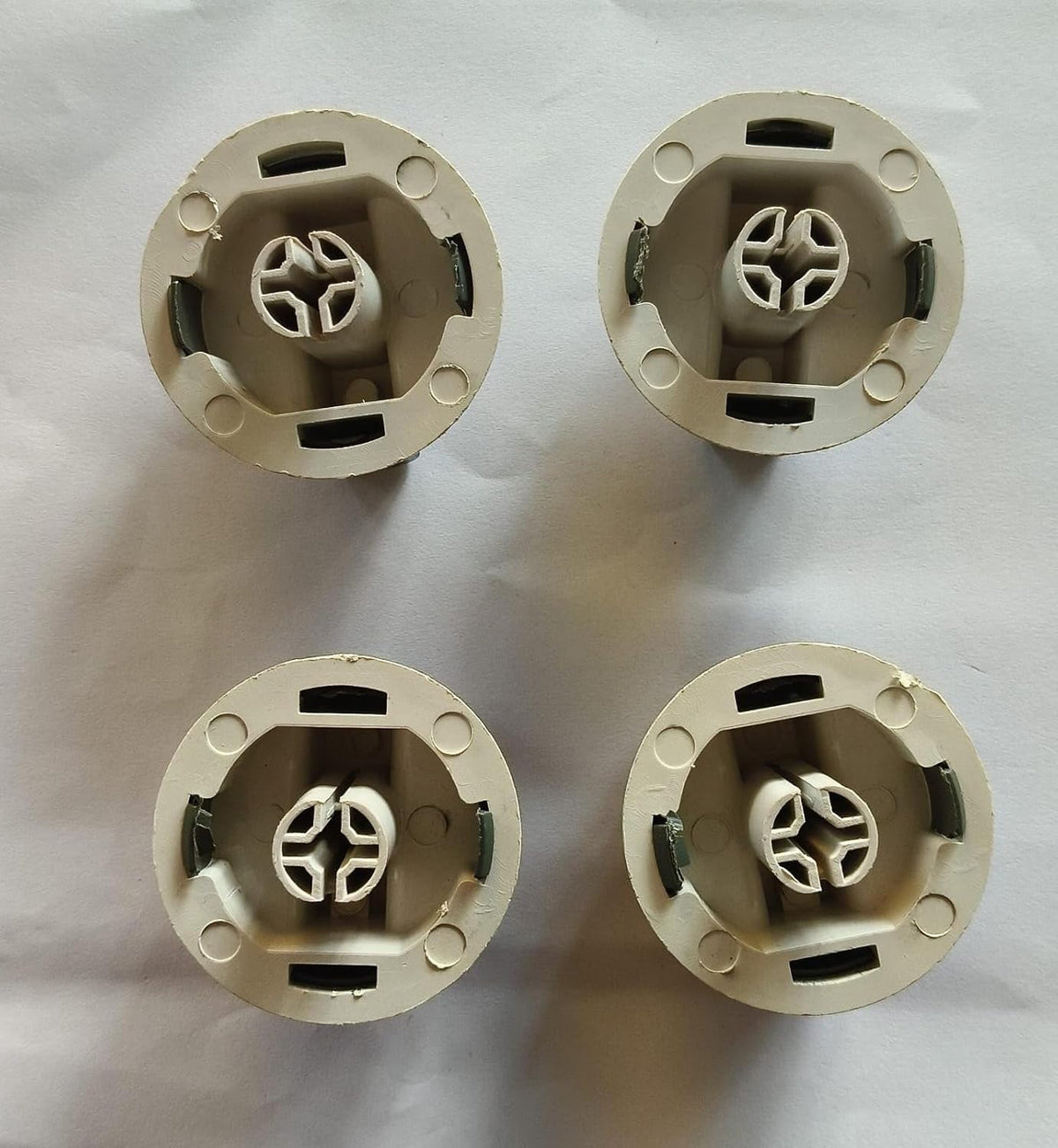 BUY SPARES Washing Machine Control Knob, White and Grey, Set of 4, Compatible with Whirlpool Washing Machines BS1190