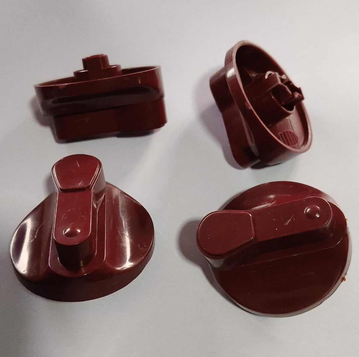 Buy Spares Semi Automatic Washing Machine Knob Compatible with G.o.d.r.e.j, Maroon, Pack of 4 BS1144