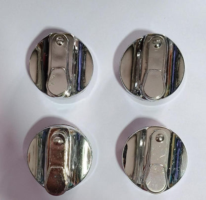 Buy Spares Semi Automatic Washing Machine Knob Compatible with G.o.d.r.e.j, Silver, Pack of 4 BS1183