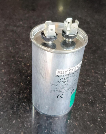 BUY SPARES CBB65 SH AC Capacitor, 36µF +/-5%, 450VAC, 50/60Hz, No PCB Protected BS1272