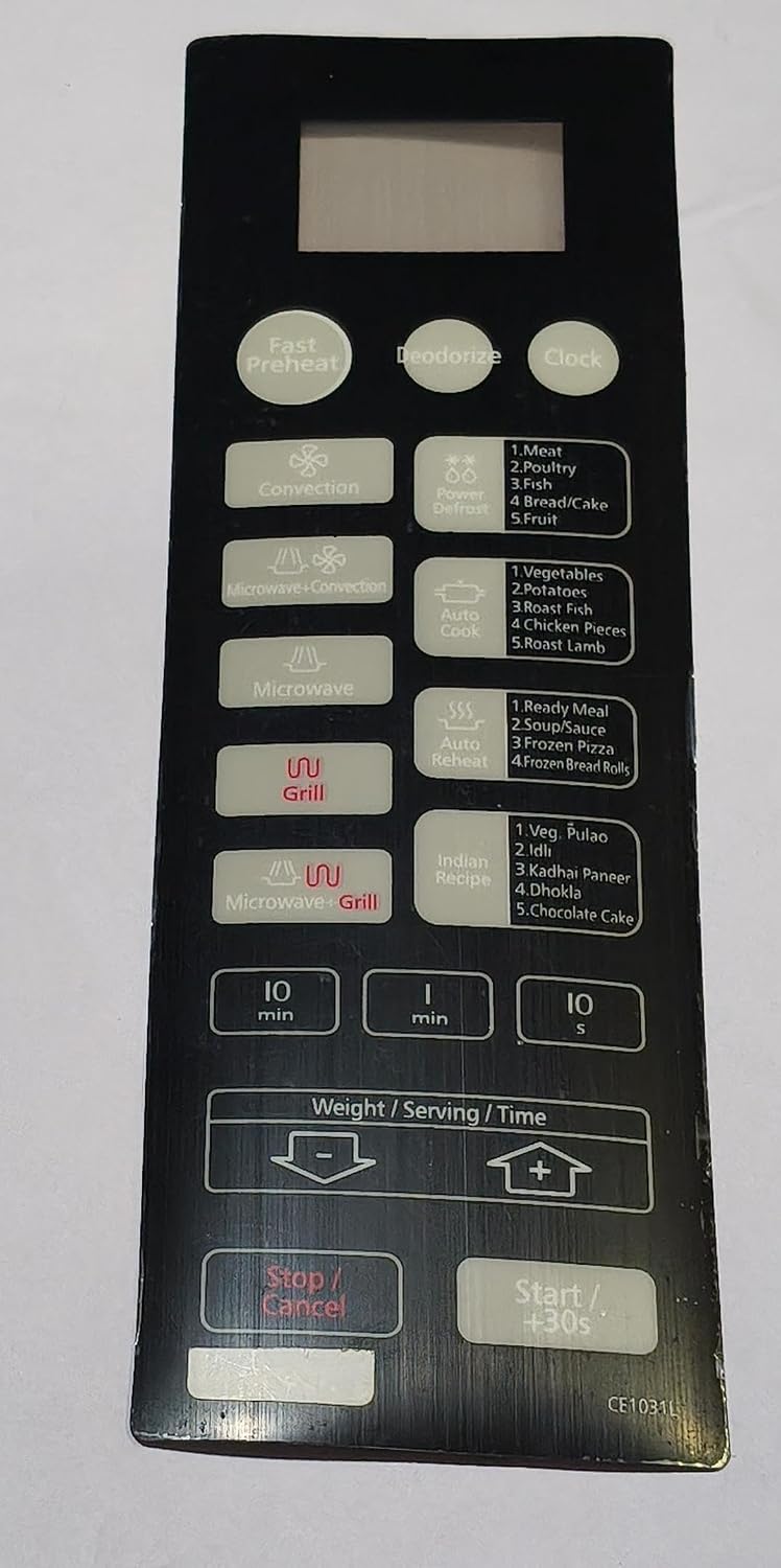 BUY SPARES Touch Pad Suitable for Samsung CE1031L Microwave Oven, Black/White BS1027