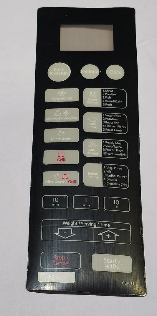 BUY SPARES Touch Pad Suitable for Samsung CE1031L Microwave Oven, Black/White BS1027