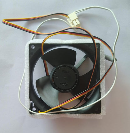 BUY SPARES Refrigerator DC Fan Motor compatible with Samsung, 9x9 cm, 4 Jack, 3 Wire, Black BS1260