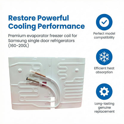 BUY SPARES Refrigerator Evaporator Freezer Coil for Single Door Models compatible for S.a.m.s.u.n.g, 160-200 Ltr, Efficient Cooling Replacement Part BS1003