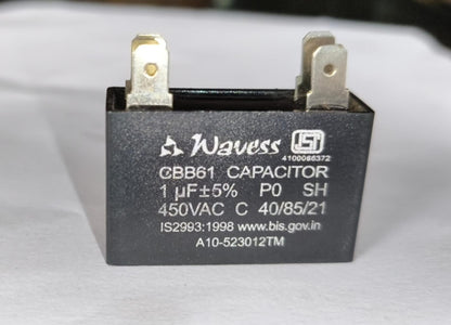 AC MOTOR RUN CAPACITOR 1 MFD,450VAC,4 PIN TYPE