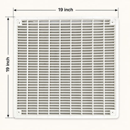 AC Grill 19×19 Inch | Square Air Ventilation Grille with Screw Hole [MATCH AND BUY]
