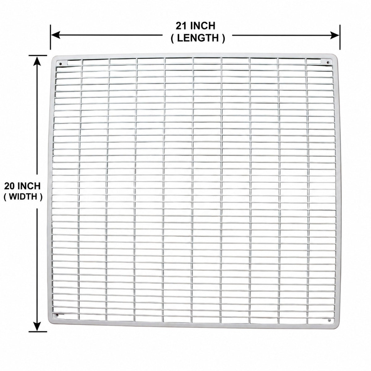 AC Grill 21 Inch x 20 Inch | Air Conditioner Outdoor Unit Protective Grill | Metal AC Condenser Grill Cover with Ventilation Design
