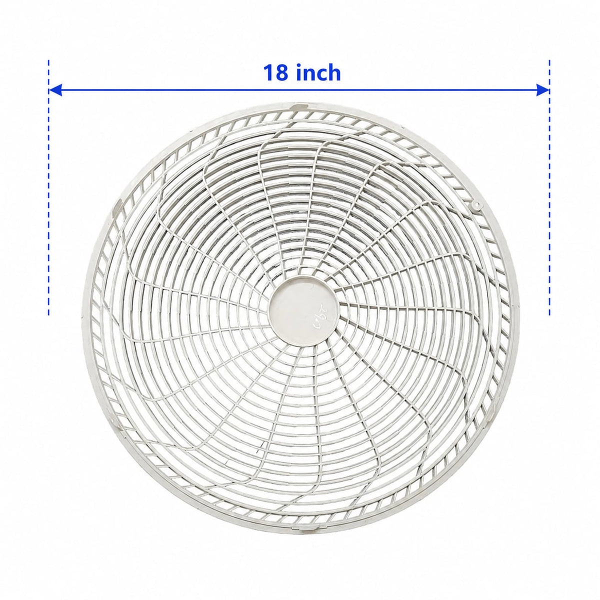 Round AC Grill 18 Inch | Air Conditioner Outdoor/Indoor Ventilation Grill | Round Shape AC Grill Cover | Replacement AC Grill White Durable Plastic Weather Resistant Easy Install