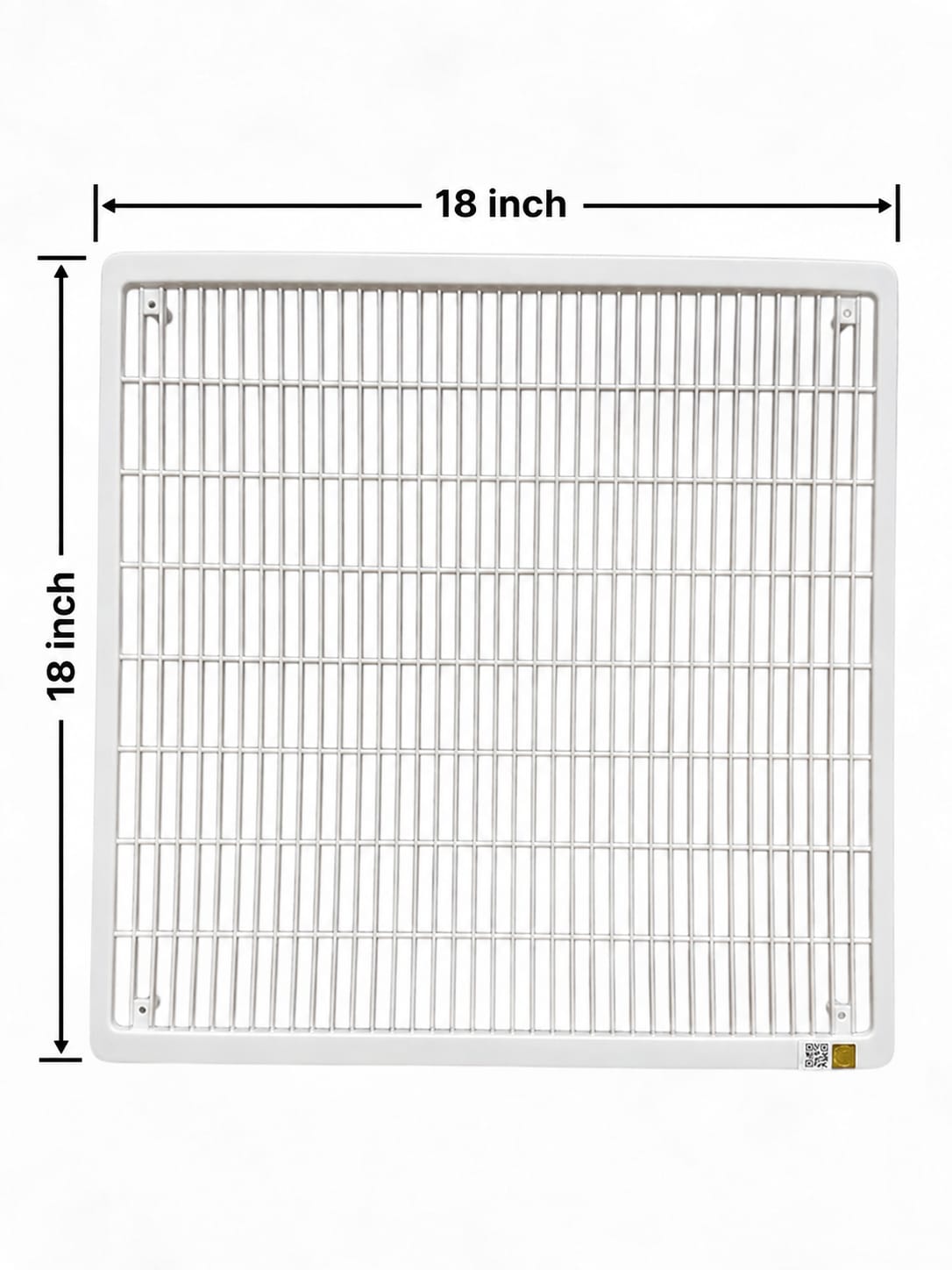 AC Grill Square 18 Inch x 18 Inch | Screw Type Air Conditioner Grill | Square AC Vent Cover