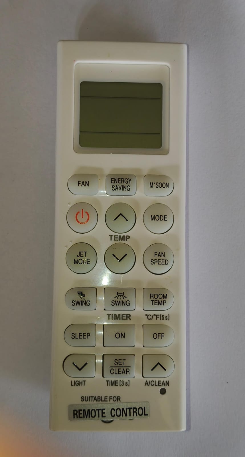 AC Remote No. 36G , Compatible/Replacement for LG AC Remote Control (Exactly Same Remote Will Only Work)