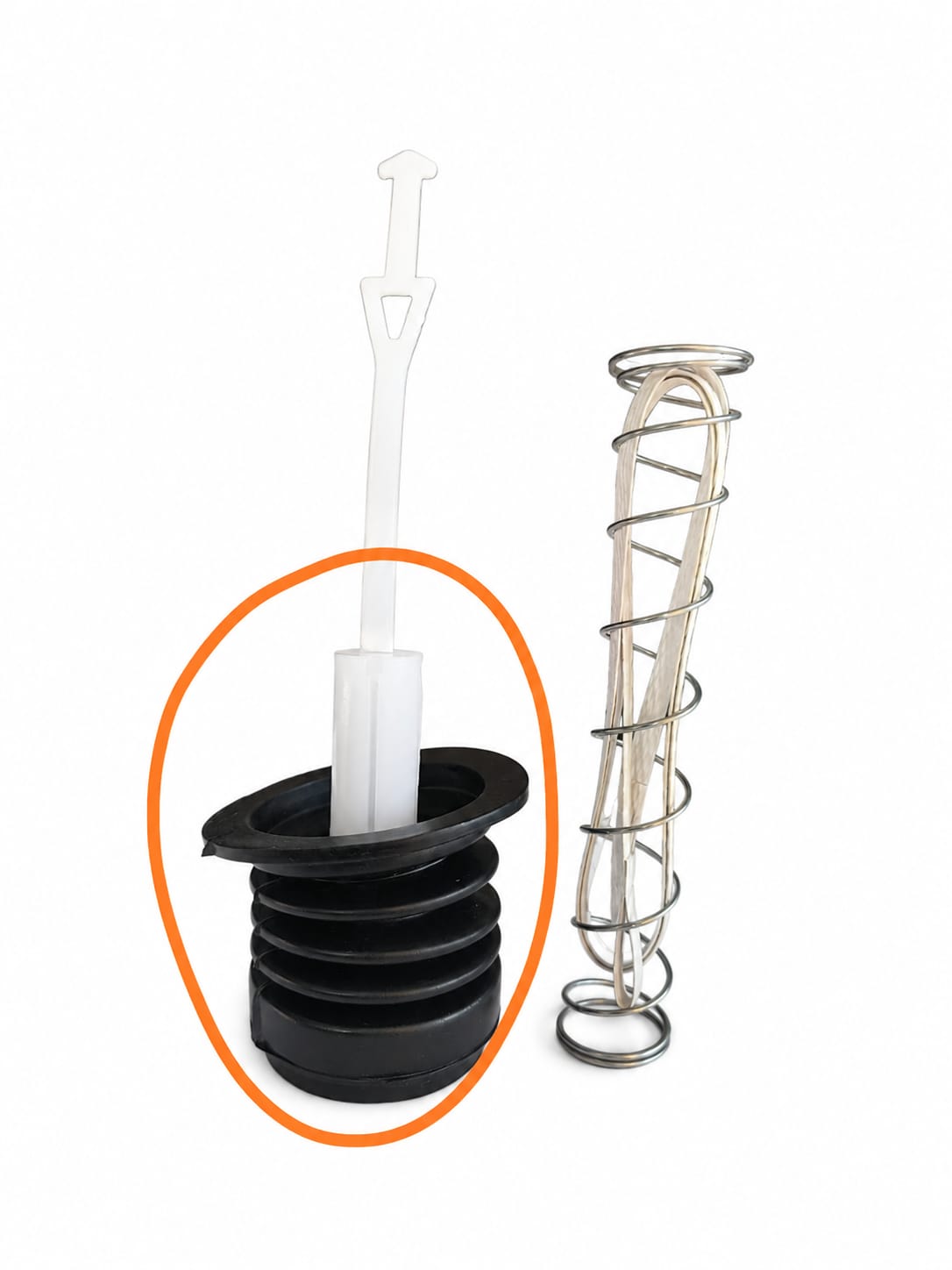 Washing Machine Drain Bellow with Spring &amp; Drain Rod Compatible With LG  | Washing Machine Drain Valve/Bellow Assembly Replacement Part