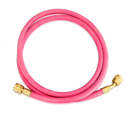 R410A High Pressure Charging Hose 4000 PSI Burst | 800 PSI Working Pressure AC Refrigerant Hose, Length 5 Feet