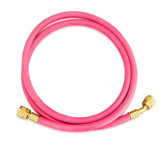 R410A High Pressure Charging Hose 4000 PSI Burst | 800 PSI Working Pressure AC Refrigerant Hose, Length 5 Feet