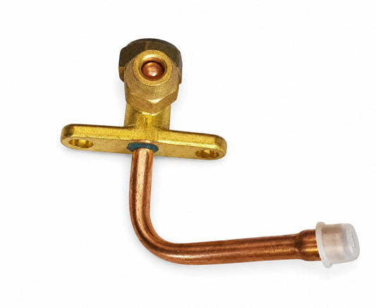 Split Valve Air Conditioner 1/4BSP Inlet 2 Way Bend Flare Tube Expansion Valve for Air Conditioner