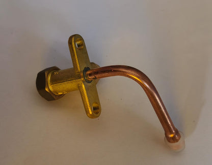 Split Valve Air Conditioner 1/4BSP Inlet 2 Way Bend Flare Tube Expansion Valve for Air Conditioner