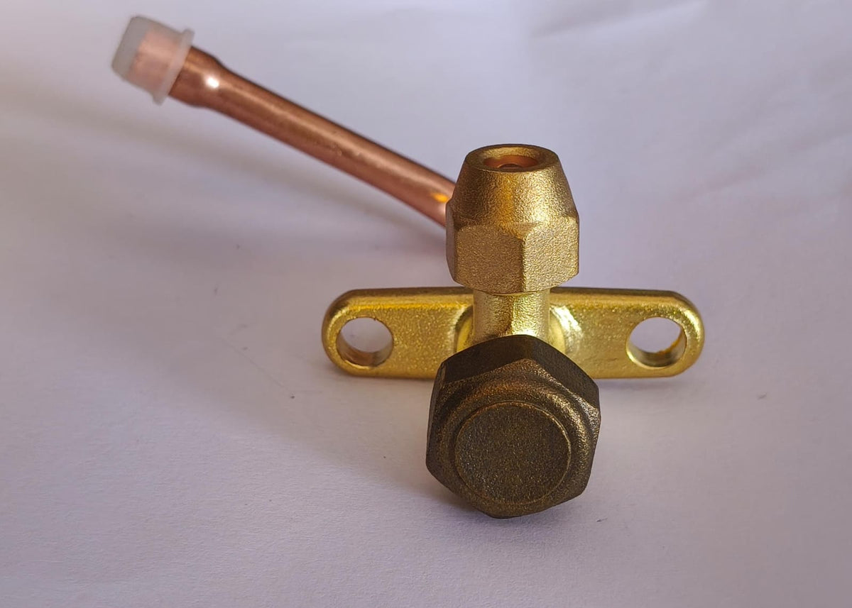 Split Valve Air Conditioner 1/4BSP Inlet 2 Way Bend Flare Tube Expansion Valve for Air Conditioner