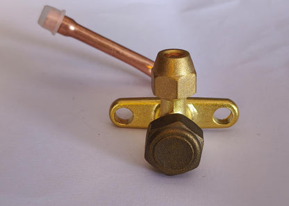 Split Valve Air Conditioner 1/4BSP Inlet 2 Way Bend Flare Tube Expansion Valve for Air Conditioner