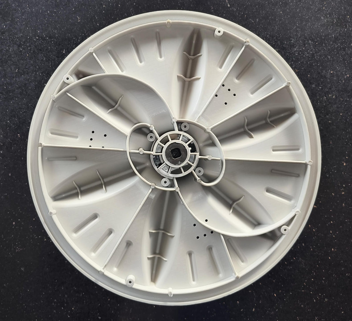 Washing Machine Pulsator-SG-Jet Compatible With Samsung Replacement Part, Square Shaft, Top Load Fully Automatic Compatible 5 HOLES 3 LINES, White