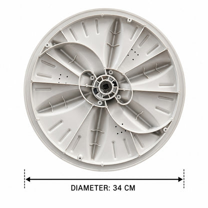Washing Machine Pulsator-SG-Jet Compatible With Samsung Replacement Part, Square Shaft, Top Load Fully Automatic Compatible 5 HOLES 3 LINES, White