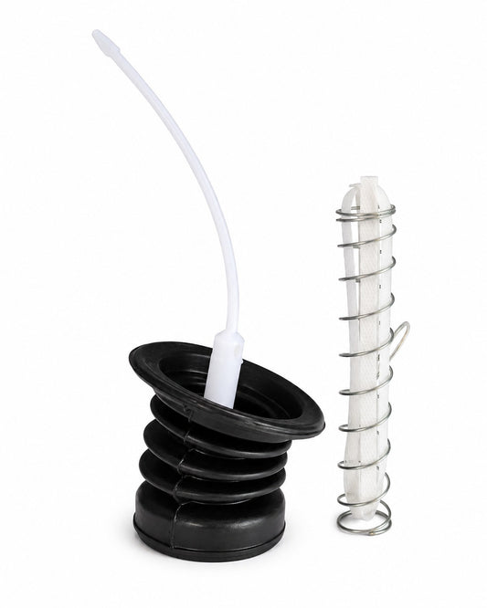 Washing Machine Drain Bellow Compatible For Videocon | Drain Rubber Bellow with Rod &amp; Spring | Replacement Spare Part
