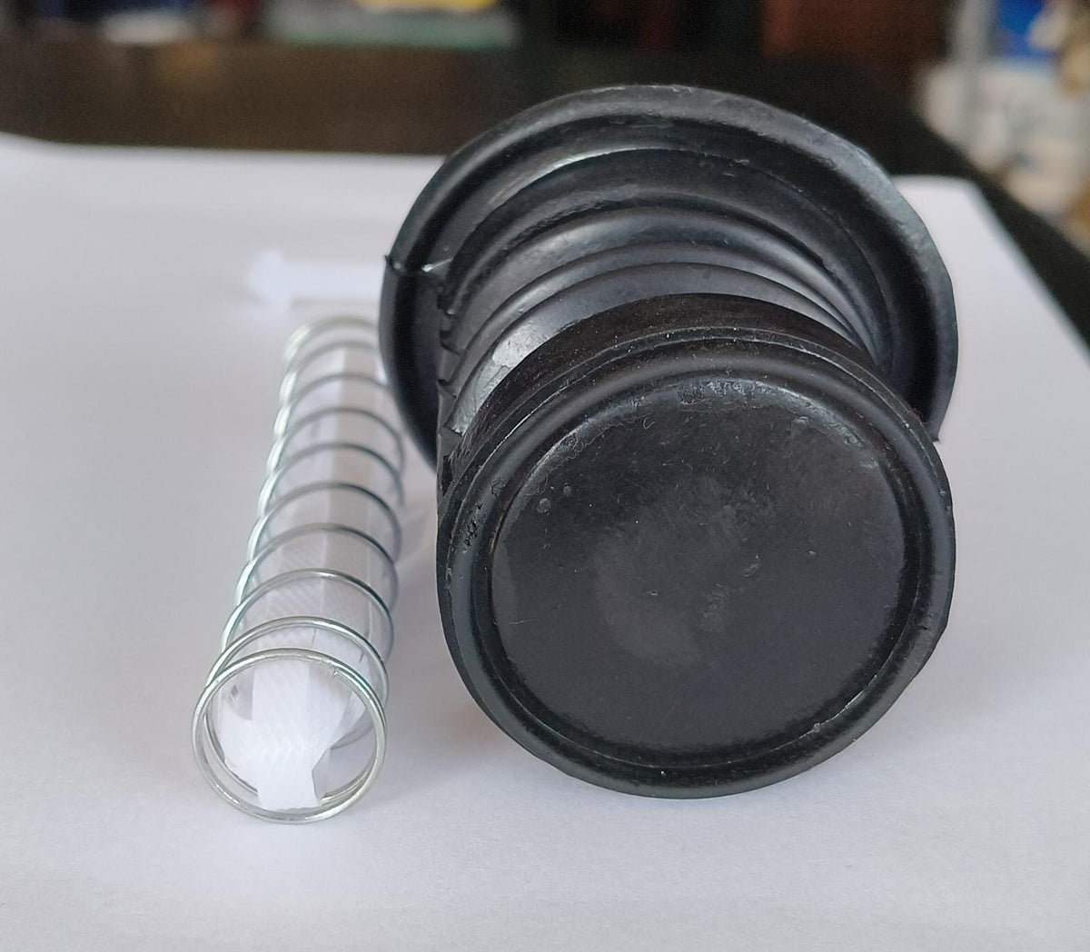 Washing Machine Drain Bellow Compatible For Videocon | Drain Rubber Bellow with Rod &amp; Spring | Replacement Spare Part