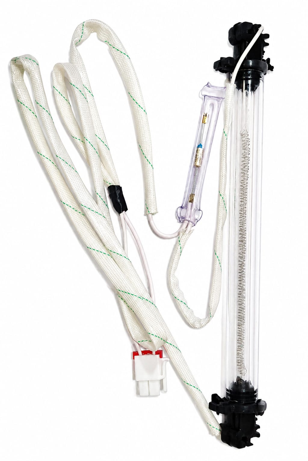 Refrigerator Defrost Heater Compatible With Haier,10 inch 10 Inch Quartz Heater Heating Element with Thermostat &amp; Wiring |Refrigerator Replacement Part  Replacement Spare Part